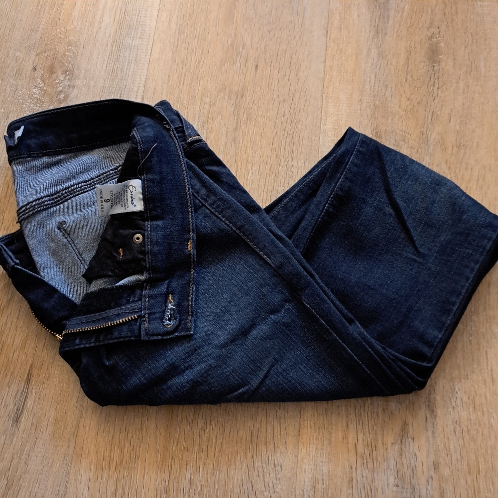 Eunina Navy Blue Denim Stretch Skinny Jeans Women / Junior's Size 9